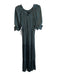 Just Me Size S Green Polyester Blend Maxi Sleeveless Lace Detail Back Zip Dress Green / S