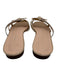 Loeffler Randall Shoe Size 7.5 pale gold & silver Leather Strappy Knot Sandals pale gold & silver / 7.5