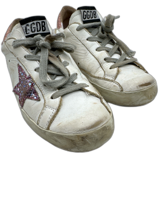 Golden Goose Shoe Size 35 White, Pink, Gray Leather Sequin Star Low Top Sneakers White, Pink, Gray / 35