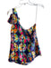 Lily Pulitzer Size 2 Navy & Multi No Fabric Tag Lined One Shoulder Side Zip Top Navy & Multi / 2