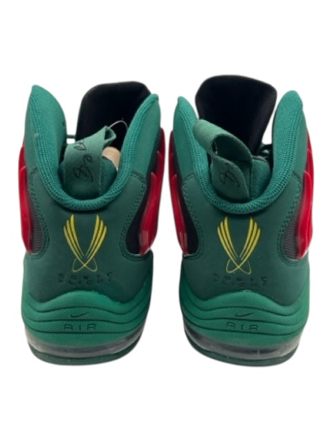 Nike Shoe Size 11.5 Green & White Synthetic Solid Sneaker Men's Shoes Green & White / 11.5