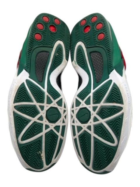 Nike Shoe Size 11.5 Green & White Synthetic Solid Sneaker Men's Shoes Green & White / 11.5