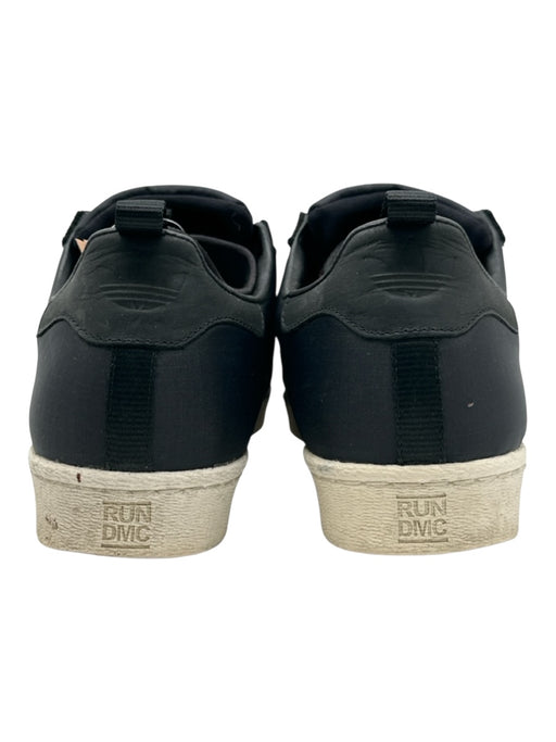 Adidas Shoe Size 12 Black & White Synthetic Solid Sneaker Men's Shoes Black & White / 12