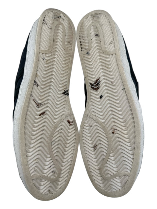 Adidas Shoe Size 12 Black & White Synthetic Solid Sneaker Men's Shoes Black & White / 12