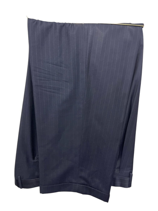 Zegna Navy Wool Pinstripe 2 Button Men's Suit Navy / Est 46
