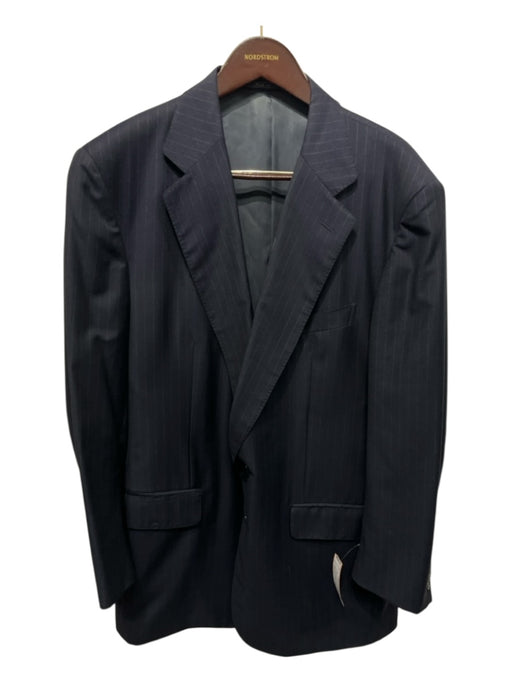 Zegna Navy Wool Pinstripe 2 Button Men's Suit Navy / Est 46