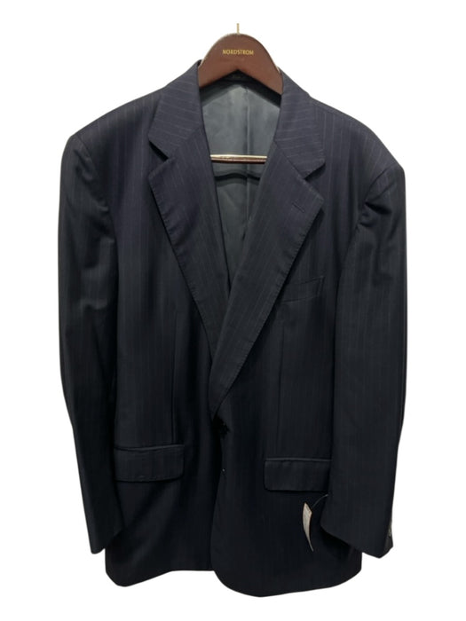 Zegna Navy Wool Pinstripe 2 Button Men's Suit Navy / Est 46