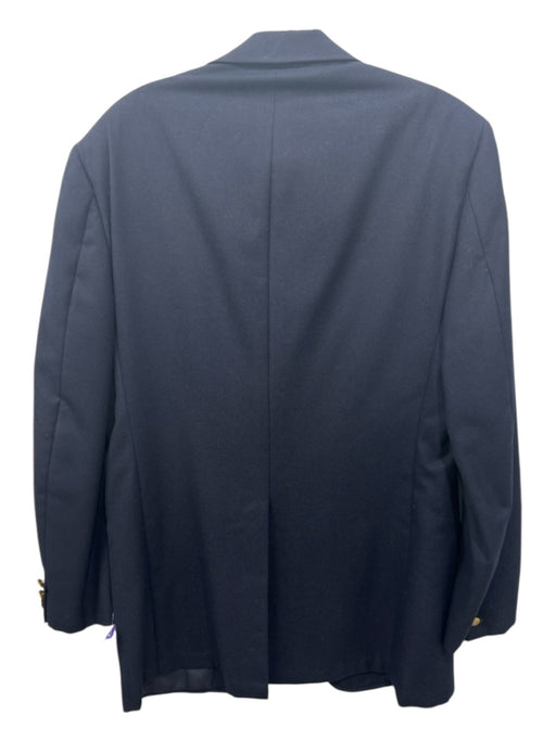 Hickey Freeman Navy Wool Blend Solid 2 Button Men's Blazer Navy / 44