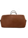 Henri Bendel Brown Saffiano Leather Open Top Gold Tone Hardware Two Handle Bag Brown