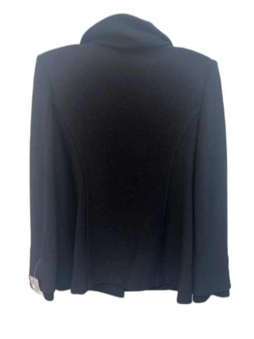 St. John Collection Size 6 Black No Fabric Tag Knit Shoulder Pads Jacket Black / 6