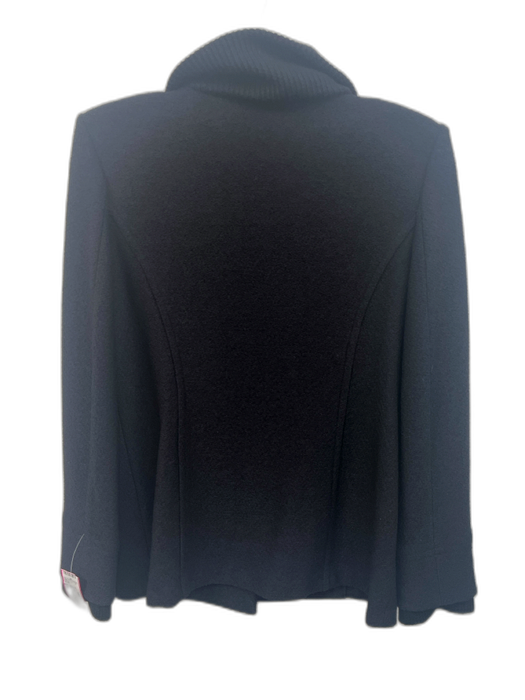 St. John Collection Size 6 Black No Fabric Tag Knit Shoulder Pads Jacket Black / 6