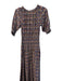 A Piece Apart Size XS Multi Cotton round Floral Half Sleeve Elastic Waist Dress Multi / XS