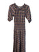 A Piece Apart Size XS Multi Cotton round Floral Half Sleeve Elastic Waist Dress Multi / XS