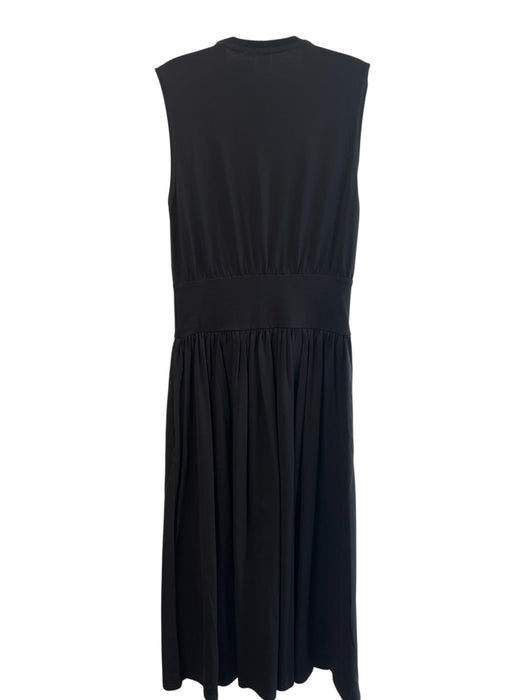 Toteme Size S Black Cotton Crew Neck Sleeveless Maxi Dress Black / S