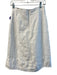 Polo Ralph Lauren Size 4 White No Fabric Tag Back Zip Lace Up Front Midi Skirt White / 4