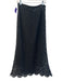 A Piece Apart Size 4 Black Cotton Back Zip Lace Detail Maxi Skirt Black / 4
