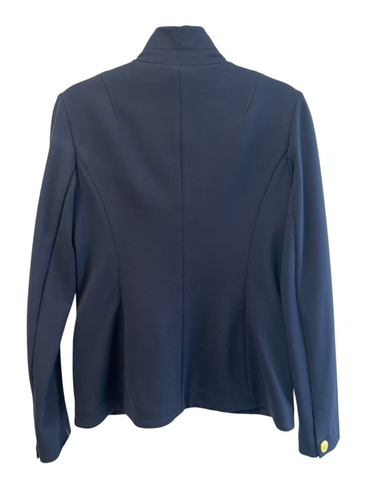 Rag & Bone Size 4 Navy No Fabric Tag Standing Collar Long Sleeve Jacket Navy / 4