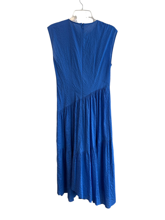 Frame Size S/P Blue No Fabric Tag Sleeveless Round Neck Back Zip Tiered Dress Blue / S/P