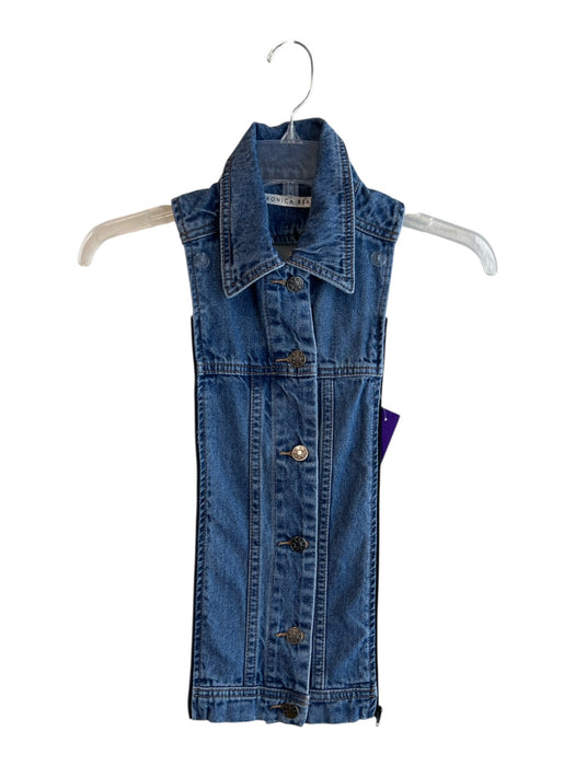 Veronica Beard Denim Blue Cotton Front Button Collared Accessories - Women Denim Blue
