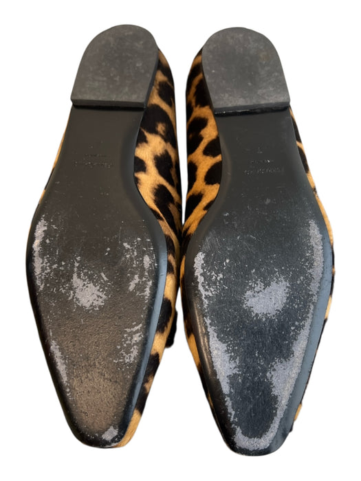 Ferragamo Shoe Size 9 Black & Brown Calf Square Pointed Toe Bow Detail Shoes Black & Brown / 9
