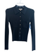 J. Crew Size S Black No Fabric Tag Button Up Front Pockets Collar Top Black / S
