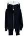 Varley Size S Black Viscose Blend Straight Cut Cuffed Elastic Waist Pant Set Black / S