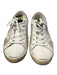 Golden Goose Shoe Size 40.5 White & Silver Leather Almond Toe lace up Star Shoes White & Silver / 40.5