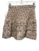 Hyacinth House Size XS Beige, Pink, Green Cotton High Rise Floral Tiered Skirt Beige, Pink, Green / XS
