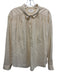 XiRENA Size M Butter Yellow Cotton Long Sleeve 1/2 Button Blouse Top Butter Yellow / M