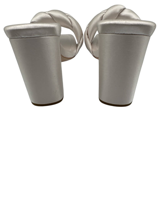 Loeffler Randall Shoe Size 8.5 White Textile Satin Braided Strap Mule Sandals White / 8.5