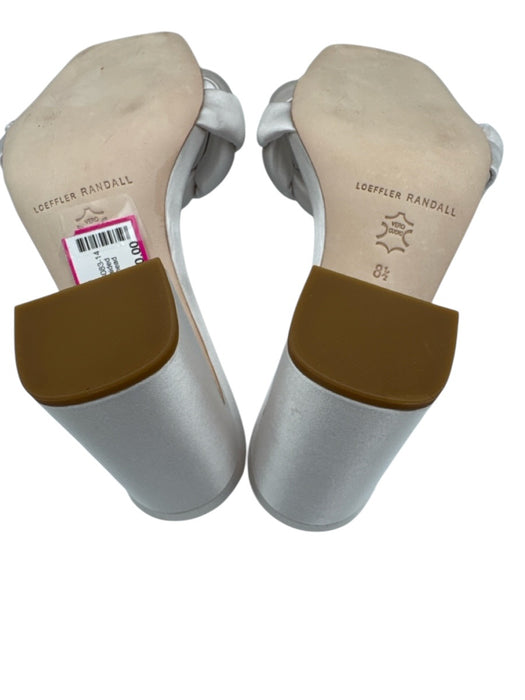 Loeffler Randall Shoe Size 8.5 White Textile Satin Braided Strap Mule Sandals White / 8.5