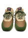 Nike Green, Purple & Tan Suede & Synthetic round toe color block Sneakers Green, Purple & Tan