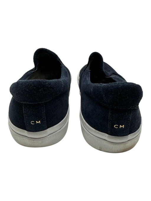 Club Monaco Shoe Size 9D AS IS Blue & White Suede Solid Slip On Men's Shoes Blue & White / 9D