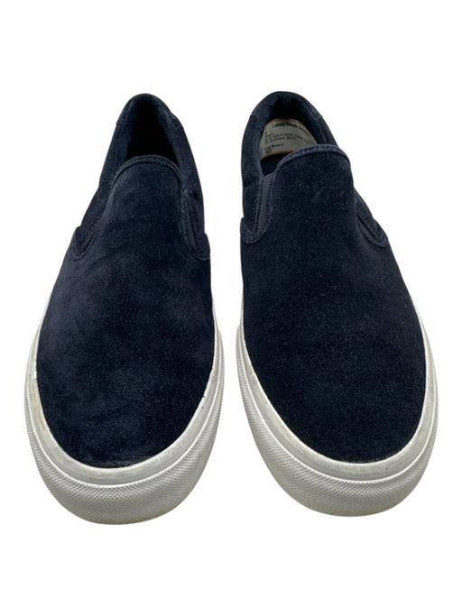 Club Monaco Shoe Size 9D AS IS Blue & White Suede Solid Slip On Men's Shoes Blue & White / 9D
