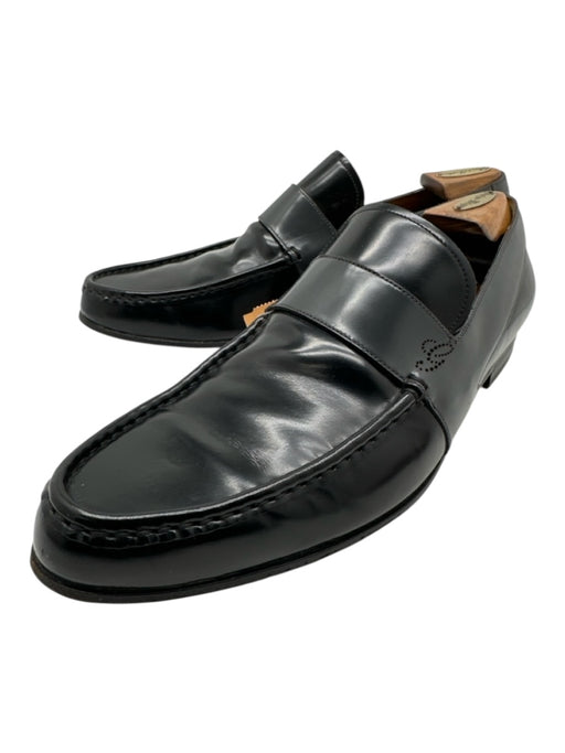 Gucci Shoe Size 8 Black Leather Solid Men's Shoes Black / 8