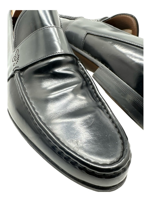 Gucci Shoe Size 8 Black Leather Solid Men's Shoes Black / 8
