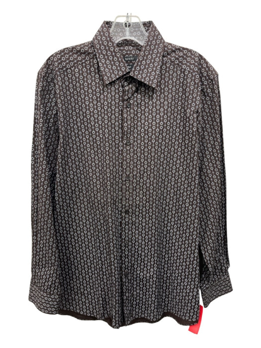 Gucci Size 16 Brown Cotton Horsebit Button Up Men's Long Sleeve Shirt Brown / 16