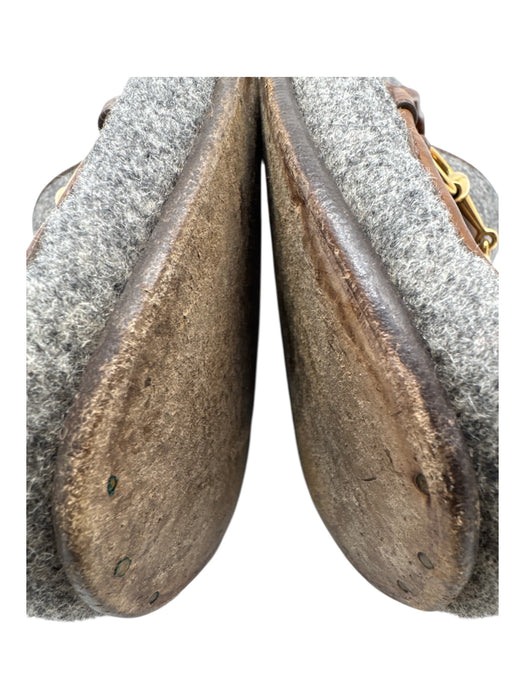 Gucci Shoe Size 8 AS IS Brown & Gray Horsebit loafer Men's Shoes Brown & Gray / 8