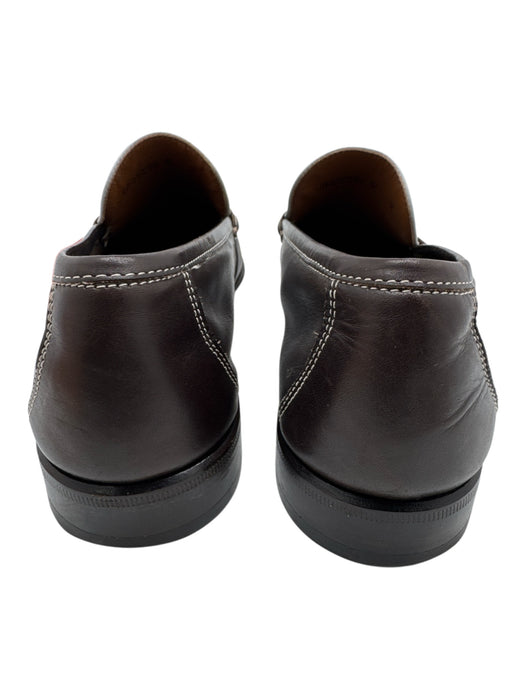 Ferragamo Shoe Size 9 AS IS Brown & White Leather Horsebit loafer Men's Shoes Brown & White / 9