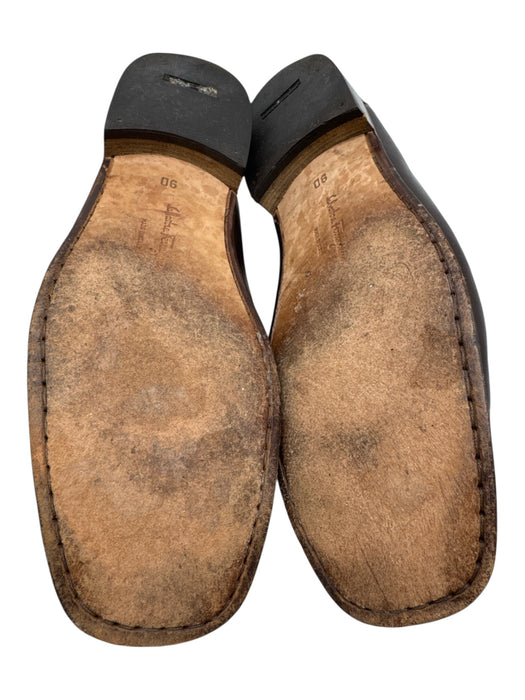 Ferragamo Shoe Size 9 AS IS Brown & White Leather Horsebit loafer Men's Shoes Brown & White / 9