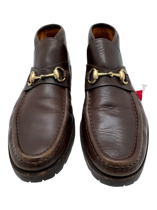 Gucci Shoe Size 7.5 AS IS Brown Leather Horsebit Boot Men's Shoes Brown / 7.5