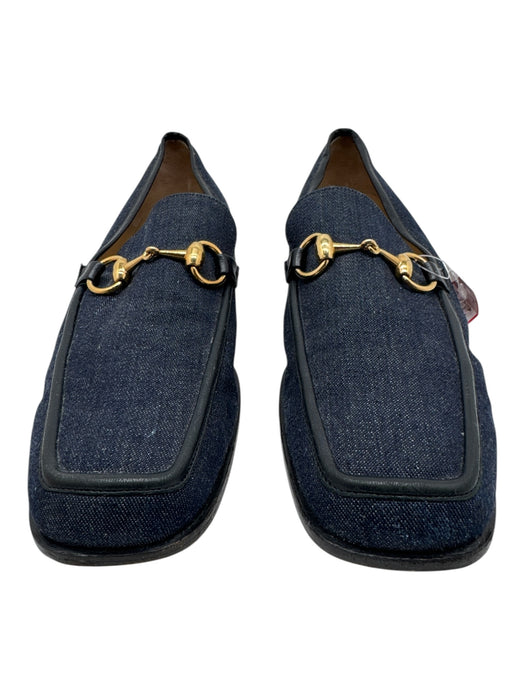 Gucci Shoe Size 10 AS IS Blue & Black Horsebit loafer Men's Shoes Blue & Black / 10