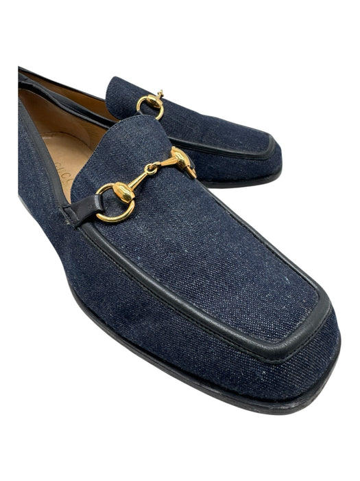 Gucci Shoe Size 10 AS IS Blue & Black Horsebit loafer Men's Shoes Blue & Black / 10