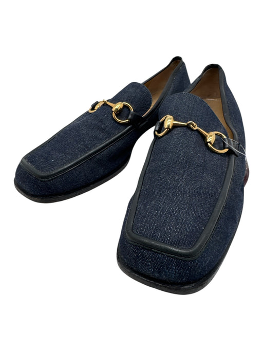 Gucci Shoe Size 10 AS IS Blue & Black Horsebit loafer Men's Shoes Blue & Black / 10