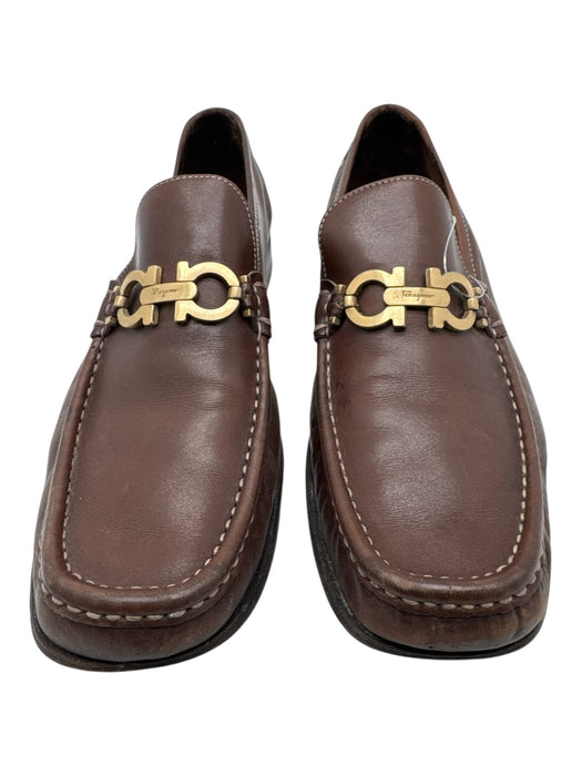 Ferragamo Shoe Size 8.5 AS IS Brown Leather Horsebit loafer Men's Shoes Brown / 8.5