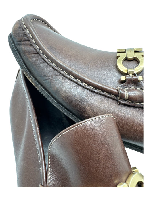 Ferragamo Shoe Size 8.5 AS IS Brown Leather Horsebit loafer Men's Shoes Brown / 8.5