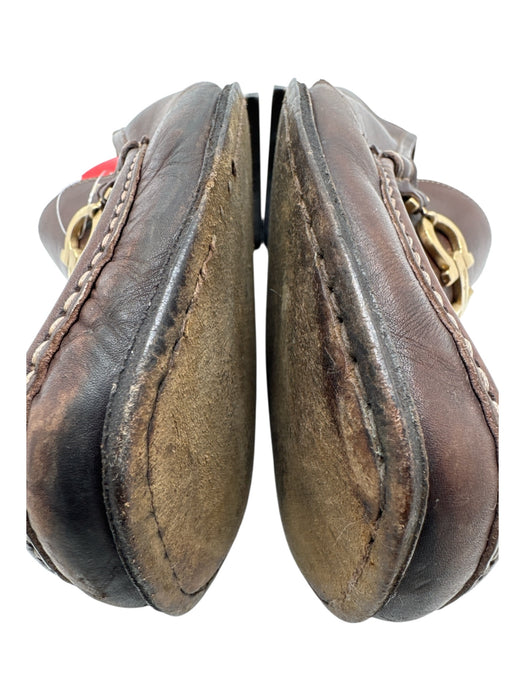 Ferragamo Shoe Size 8.5 AS IS Brown Leather Horsebit loafer Men's Shoes Brown / 8.5