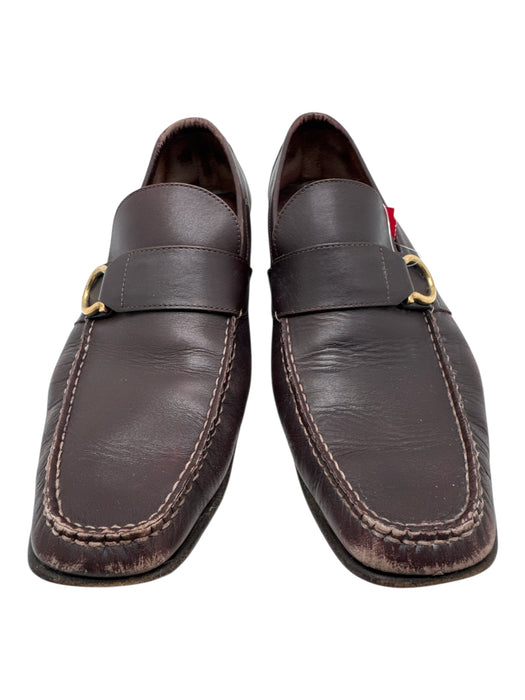 Ferragamo Shoe Size 8.5 AS IS Brown Leather Horsebit loafer Men's Shoes Brown / 8.5