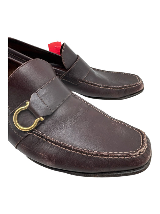 Ferragamo Shoe Size 8.5 AS IS Brown Leather Horsebit loafer Men's Shoes Brown / 8.5
