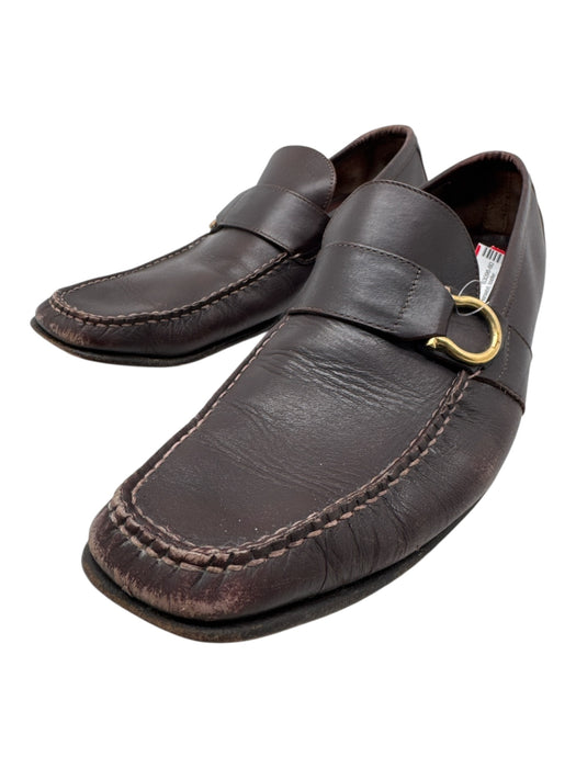 Ferragamo Shoe Size 8.5 AS IS Brown Leather Horsebit loafer Men's Shoes Brown / 8.5